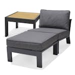 Loungefåtölj LifestyleGarden Palau med fotpall