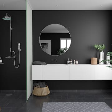 Våtrumsskiva Fibo Black 2024-M00 S
