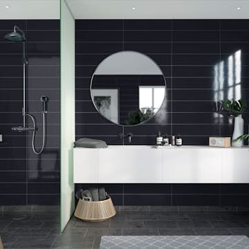 Våtrumsskiva Fibo New York Black 2124-M6015 HG