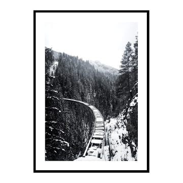 Poster Gallerix Winter Railroad