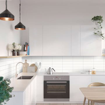 Stänkskyddsskiva Fibo Denver White 3091-KM3010 HG