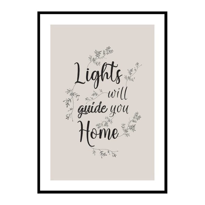 Poster Gallerix Lights Will Guide You Home