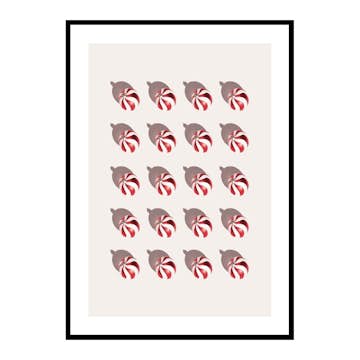 Poster Gallerix Candy Cane Christmas Balls