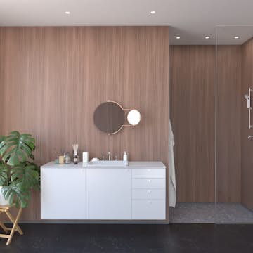 Våtrumsskiva Fibo Oak Nature 0164 S 3020 mm