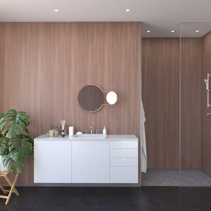 Våtrumsskiva Fibo Oak Nature 0164 S 3020 mm