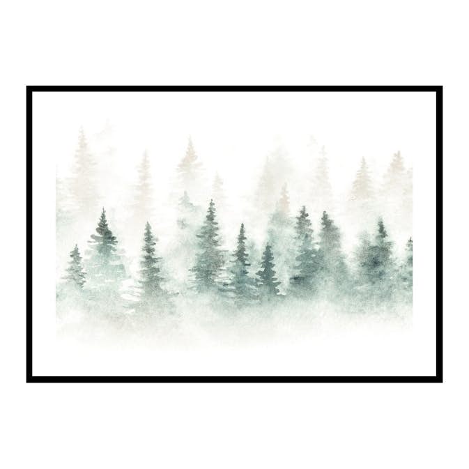 Poster Gallerix Watercolor Forest