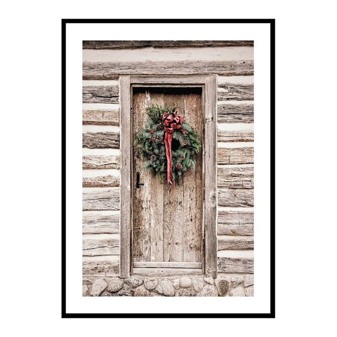 Poster Gallerix Christmas Wreath On Door