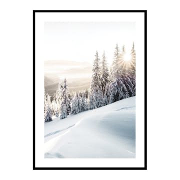 Poster Gallerix Winter Mountain Morning