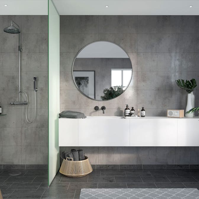 Våtrumsskiva Fibo Lentini Grey 8053-M6030 STN