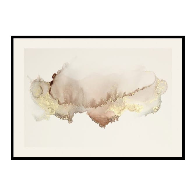 Poster Gallerix Gold Splash Watercolor No2