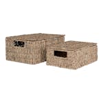 Förvaringskorg House Nordic Venoso Set om 2 med Lock