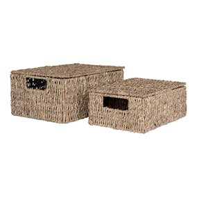 Förvaringskorg House Nordic Venoso Set om 2 med Lock