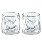 Tumblerglas Koziol Club No. 2 250 ml Crystal Clear 2-pack