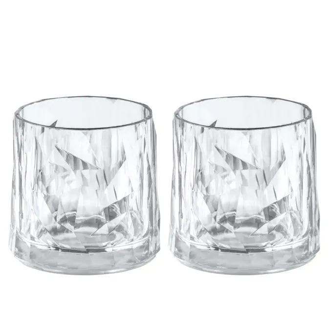 Tumblerglas Koziol Club No. 2 250 ml Crystal Clear 2-pack