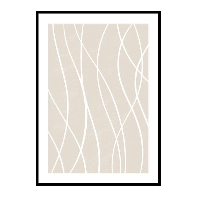 Poster Gallerix White Line Art