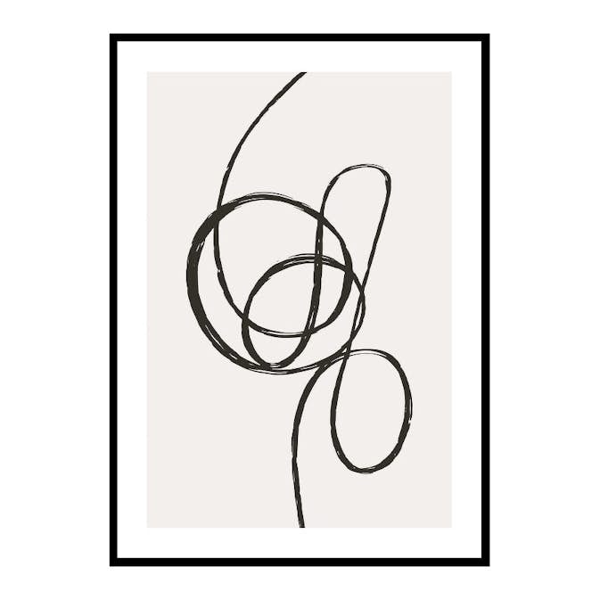 Poster Gallerix Line Art Knot
