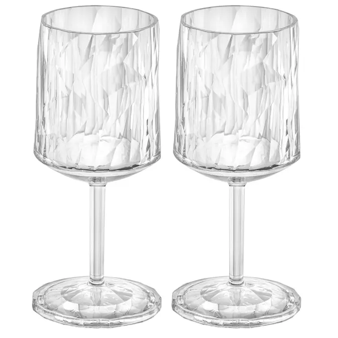 Vinglas Koziol Club No. 9 200 ml Crystal Clear 2-pack