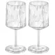 Vinglas Koziol Club No. 9 200 ml Crystal Clear 2-pack