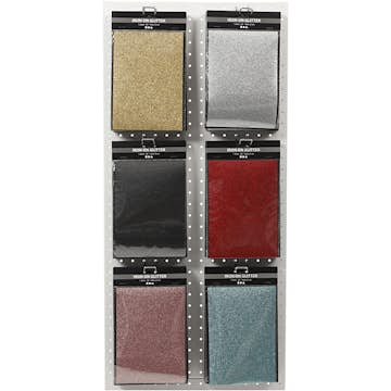 Stryktyg Creativ Company Glitter 148X210 mm Mixade Färger 6X10 Ark/1 Förp