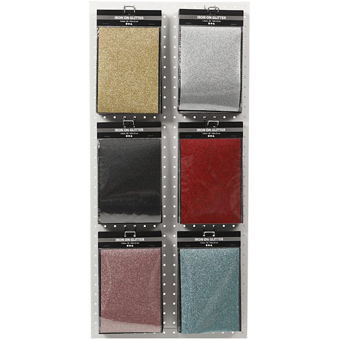 Stryktyg Creativ Company Glitter 148X210 mm Mixade Färger 6X10 Ark/1 Förp