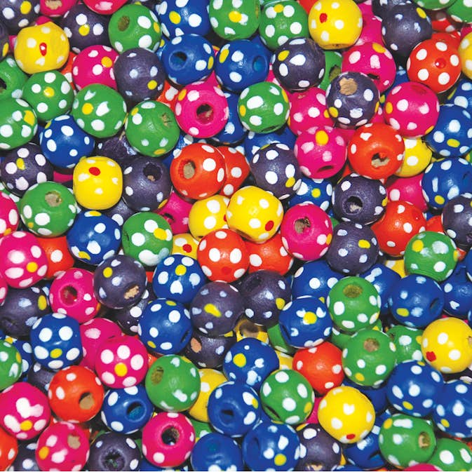 Träpärlor ABA Skol Prickar 770 st