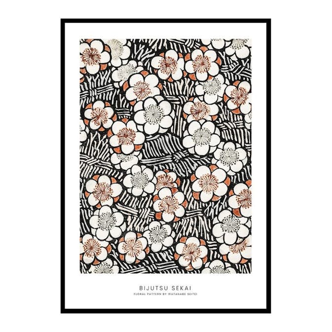 Poster Gallerix Floral Pattern By Watanabe Seitei