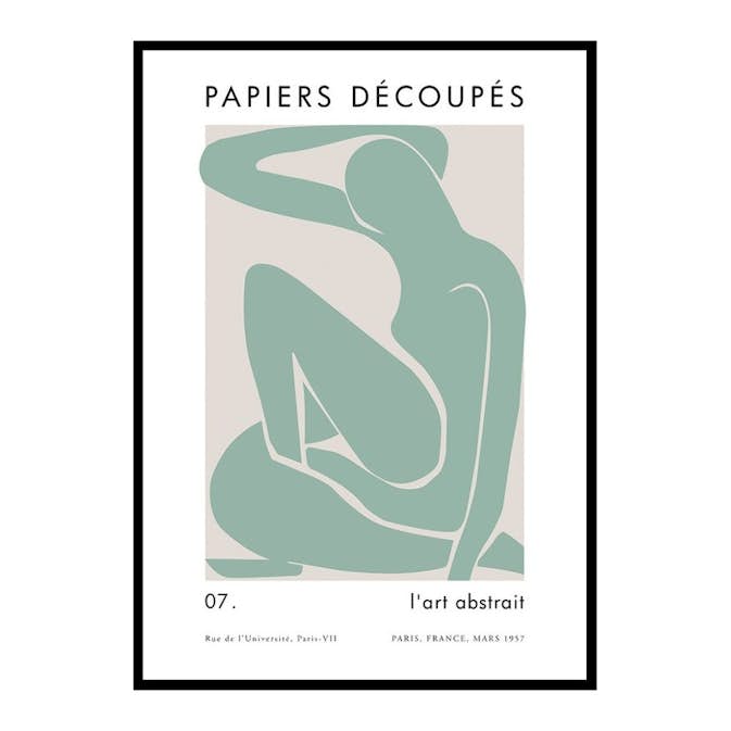 Poster Gallerix Matisse Cutout Femme Verte