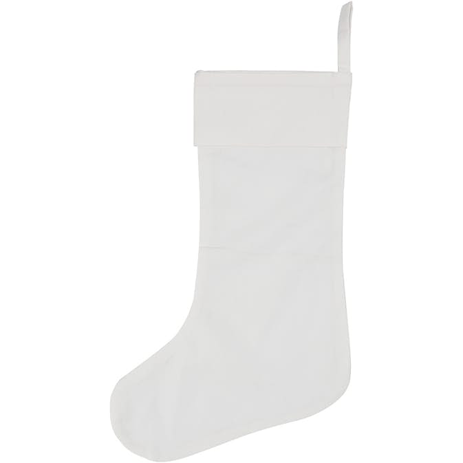 Julstrumpa Creativ Company 40x26 cm Vit 1 st