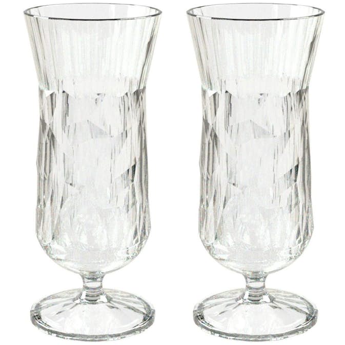 Club No. 17 Drinkglas Plast 400 ml Crystal Clear 2-pack