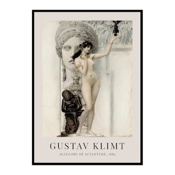 Poster Gallerix Allegory Of Sculpture By Gustav Klimt