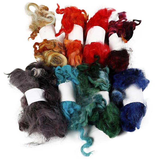 Krullig Ull Creativ Company Mixade Färger 8x20 g/1 Bunt