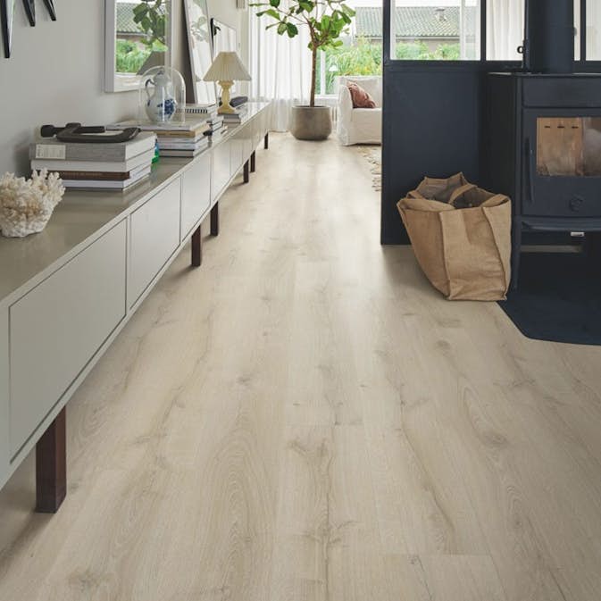 Vinylgolv Pergo Greige Mountain Oak 1-stav Premium Click Mattlackad