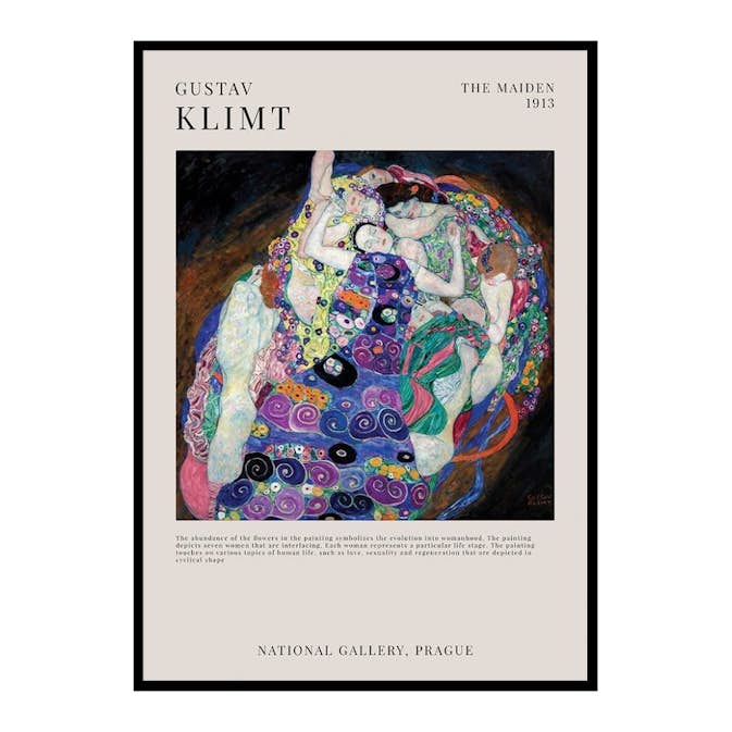 Poster Gallerix The Maiden By Gustav Klimt