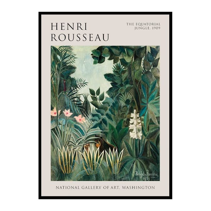 Poster Gallerix The Equatorial Jungle By Henri Rousseau