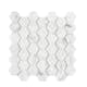 Marmor Arredo Carrara Hexagon Vit 5x5 cm Polerad