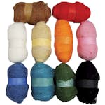 Kardad Ull Creativ Company Mixade Färger 10x25 g/1 Förp