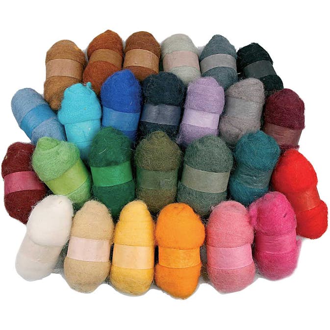 Kardad Ull Creativ Company Mixade Färger 26x25 g/1 Förp