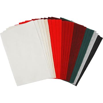 Hobbyfilt Creativ Company Mixade Färger 20x30 cm 24 Mix Ark/1 Förp 45296