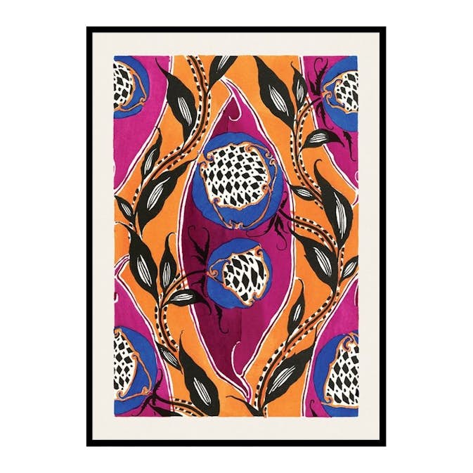 Poster Gallerix Pochoir Pattern by E. A. Seguy