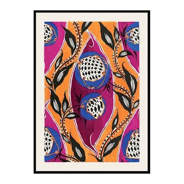 Poster Gallerix Pochoir Pattern by E. A. Seguy