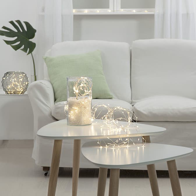 Ljusslinga Star Trading Dew Drop 200L Kallvit