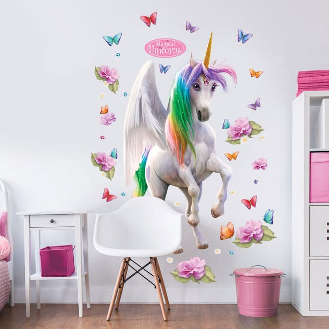 Väggdekor Walltastic Enhörningar