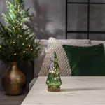 Glasdekoration Star Trading Verde Gran med Belysning