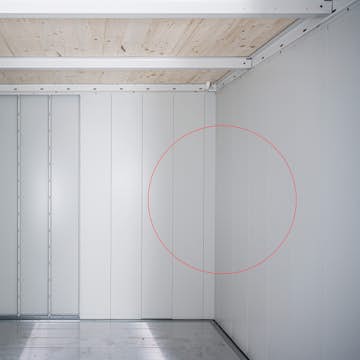 Väggpanel Biohort till Trädgårdsskjul Neo med Dubbeldörr