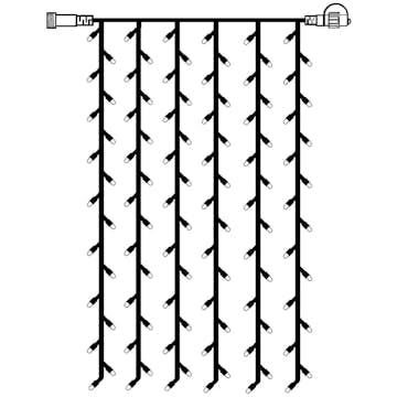 Ljusgardin Star Trading Extra System LED