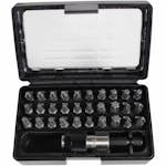 Bitsset Tecos 31 Delar svart i box