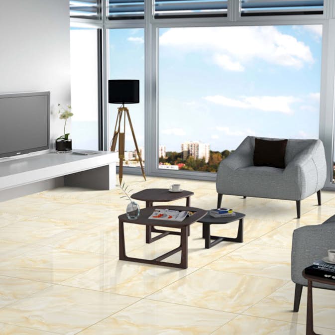 Klinker Netto Ceramika Onyx Beige Polished 60x60 cm