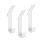 Klädkrok Elfa Dubbel krok för Förvaringsskena 3-pack