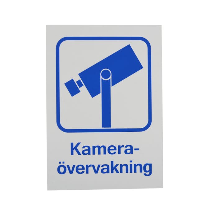 Skylt Willab Kameraövervakning