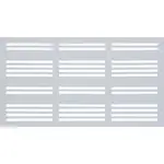 Skärm Jabo Modern 3 98x180 cm Vit